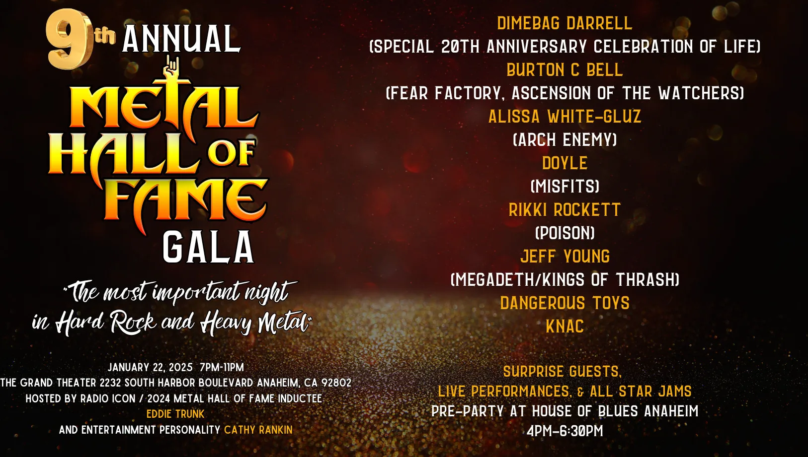 Metal Hall of Fame 2025 Inductees: 9th Annual Gala