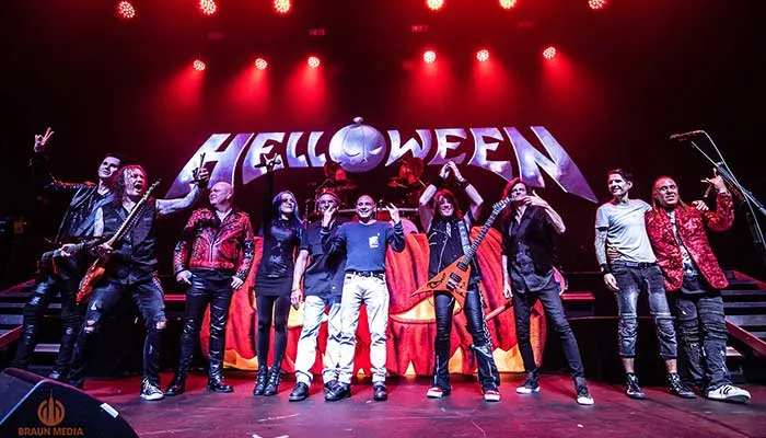 Helloween Inducted Into Metal Hall Of Fame By Pat Gesualdo And Alissa White-Gluz Of Arch Enemy